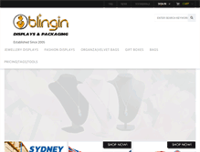 Tablet Screenshot of blingin.com.au